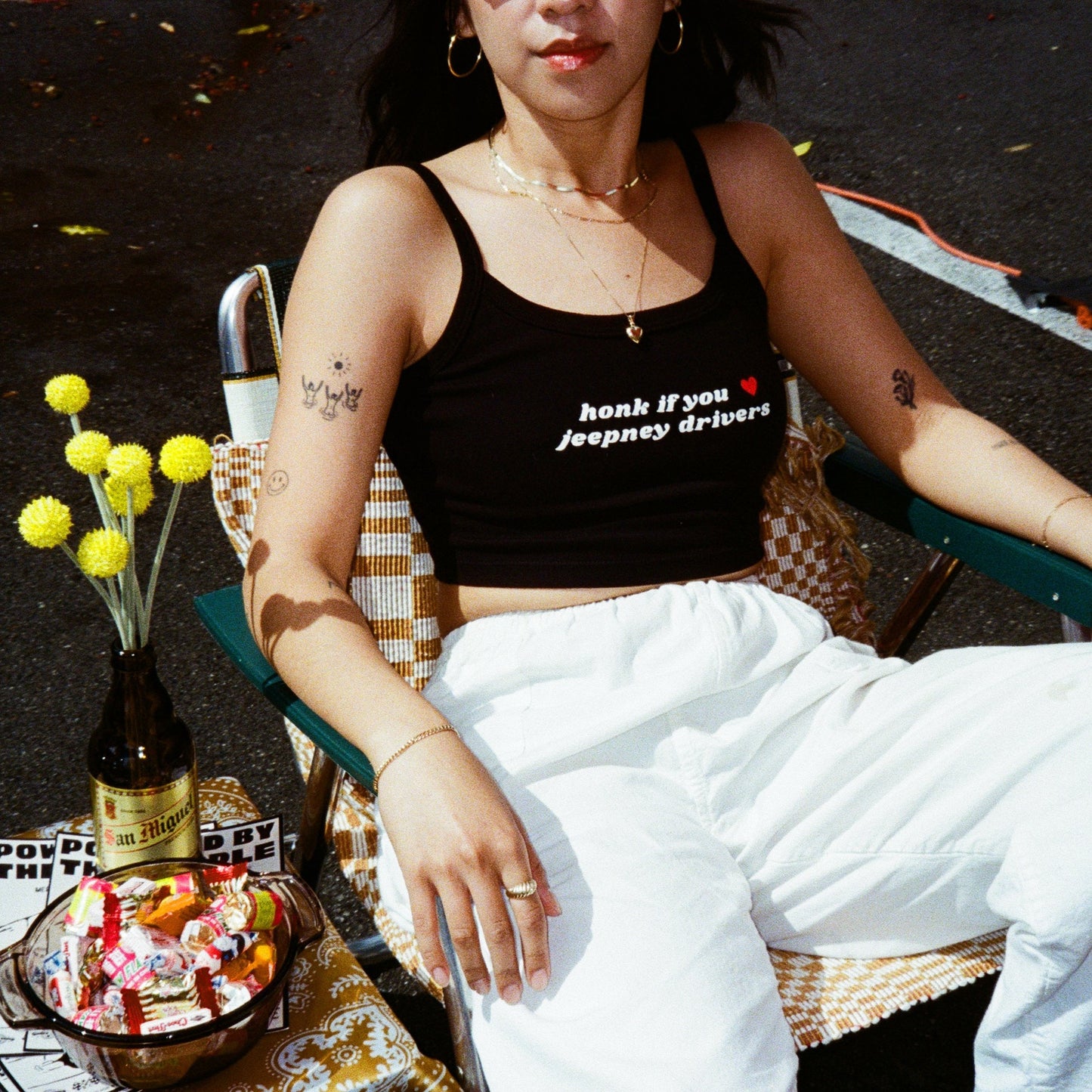 Honk if You ♥️ Jeepney Drivers Tank Top