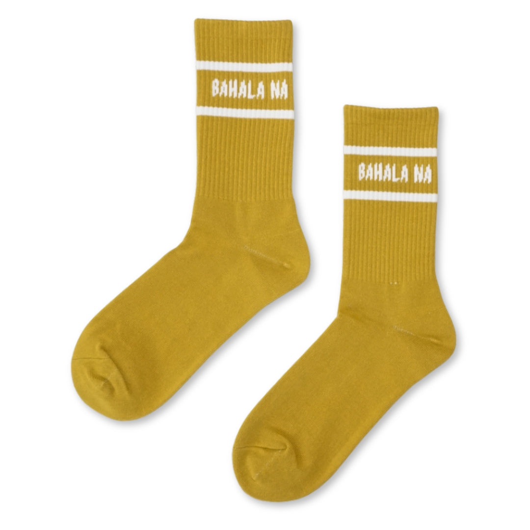 Bahala Na Holiday Socks - Yellow