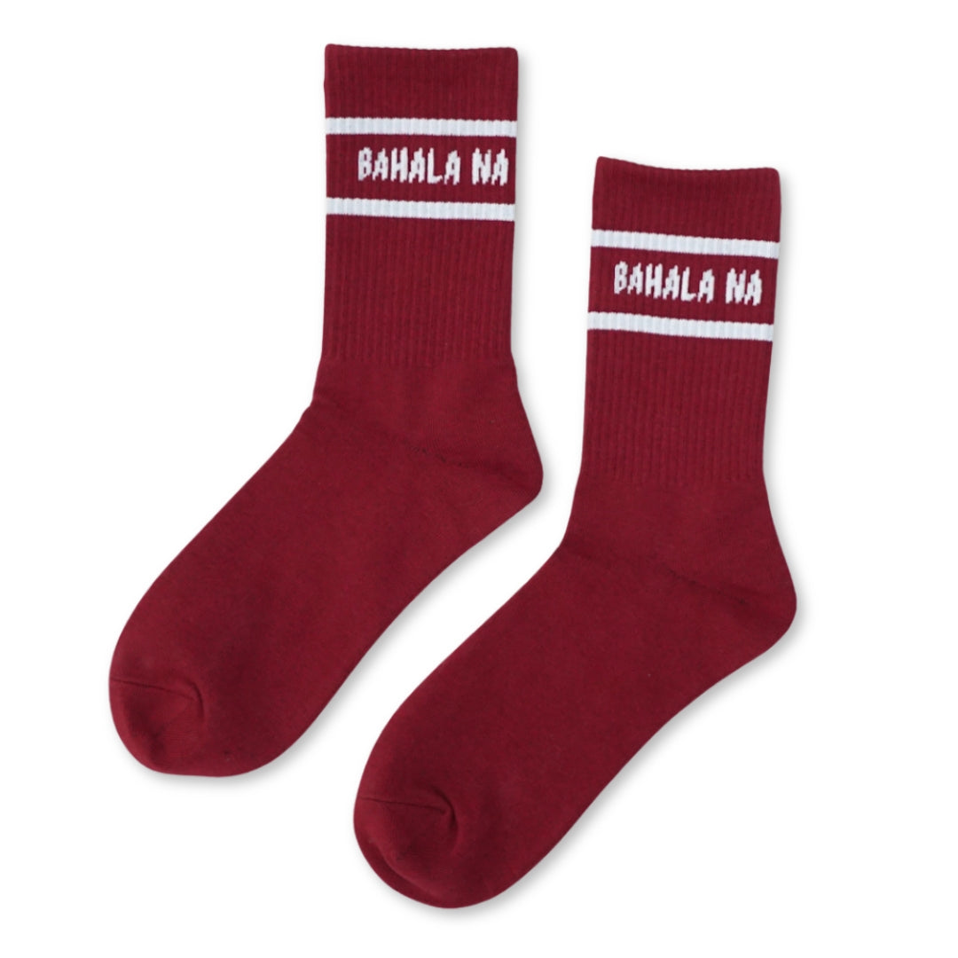 Bahala Na Holiday Socks - Red
