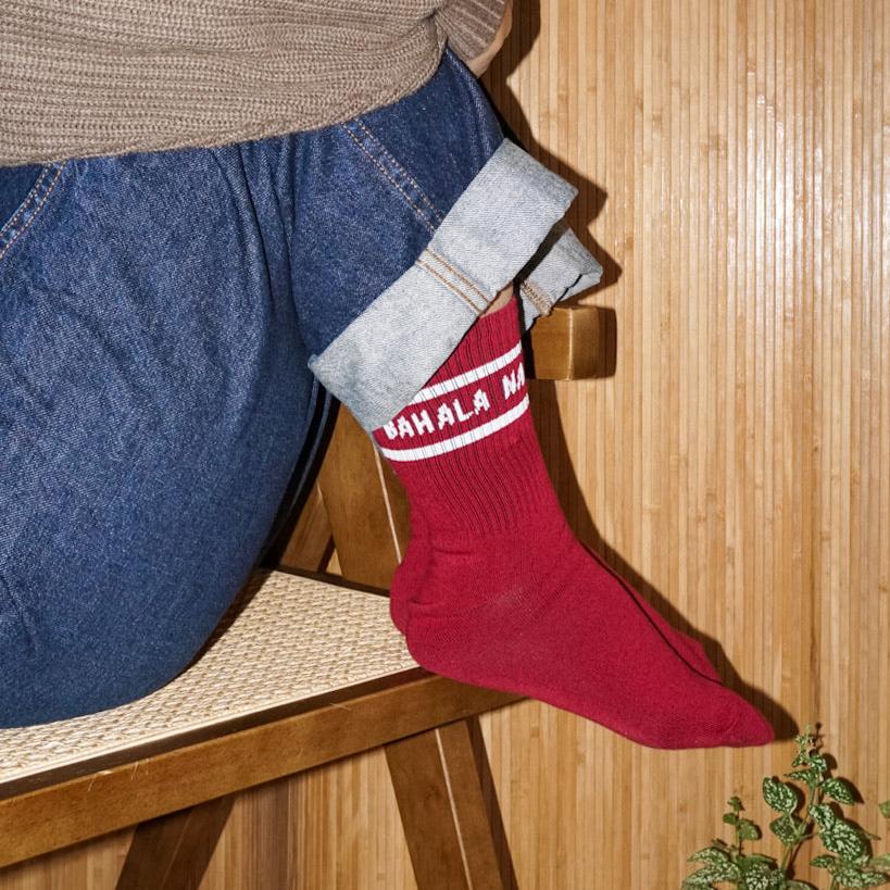 Bahala Na Holiday Socks - Red